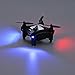 Virhuck V-3 Mini FPV Drone with Camera, 2.4GHz Wifi Quadcopter with Live Video, Optical Flow Sensor | Dance Programming | Selfie/Trajectory Mode | Altitude Hold | 3D Flips, Black