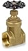 Smith-Cooper International 8501 Series Brass Gate Valve, Non-Rising Stem, Inline, 3
