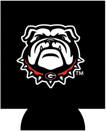 Jay Mac Sports UGA Mascot Black Can Beverage Insulator