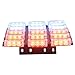 XKTTSUEERCRR 54x LED Ultra Bright Emergency Service Vehicle Dash Deck Warning Flashing Strobe Light (Red & White)