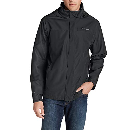 Eddie Bauer Men's Rainfoil Packable Jacket, Dk Smoke Regular XL