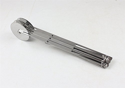 Premium Edition Slicer, 2.09 Inch Pastry Knife, 3 Wheel Stainless Steel Cutter Kitchen Tool with Sharp Blade