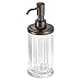 iDesign Alston BPA-Free Plastic/Steel Refillable Soap Dispenser - 2.75