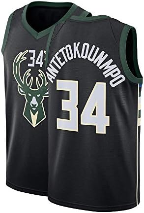 Fysasf Mens Milwaukee Antetokounmpo Jersey 34 Basketball Adult Giannis