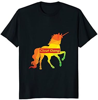 Clout gang Unicorn red box: EDM Hip Hop Rappers T-shirt