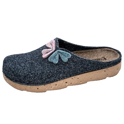 Fischer Pantofole Donna Anne 656305, Numero:40 EU, Colore:Blu