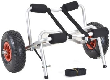 CALHOME Duable Boat Kayak Canoe Carrier Transport Trailer Tote Trolley Dolly Wheel