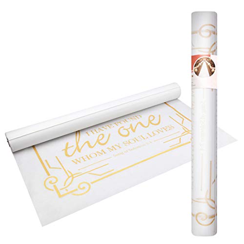 Wedding Aisle Runner White Aisle Runner Rug with Pull String for