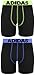 adidas Youth Kids-Boy's Boy's Sport Performance Climalite® Midway Underwear (2-Pack), Black/Solar Yelow Black/Hi Res Blue, X-LARGE