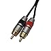 Seismic Audio SAXMRM-2x5 Dual XLR Female to Dual RCA Male 5-Feet Patch Cable