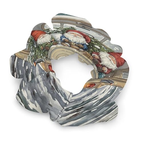 Fashion Satin Hair Bands, Truck Dwarf Print Fashion Hair Scrunchies Stretchy Polyester & Spandex Scrunchies for All Hair Types