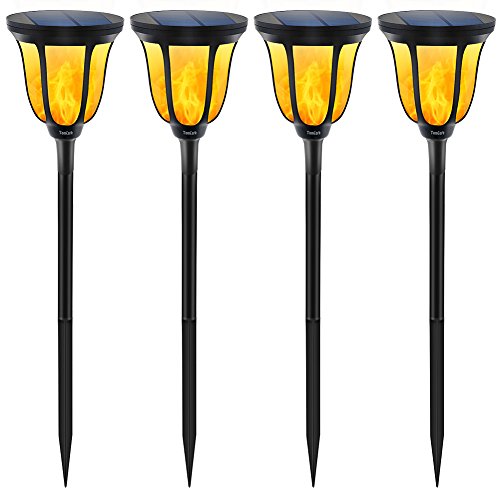 Tomcare solar lights solar torches lights waterproof dancing flam…