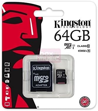 Kingston 64GB Micro SD SDXC Card Class 10 for Samsung Galaxy Tab 2 3 4