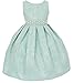 Little Girls Gorgeous Metallic Embroidered Jacquard Gown Flowers Girls Dresses