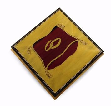 Amazon Com Astounding Wedding Rings On Ring Bearer Pillow Music