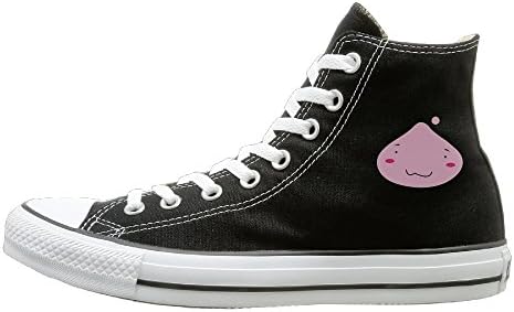 LUMAN Cute Water Drops Simple High-Top Classic Canvas Shoes 40
