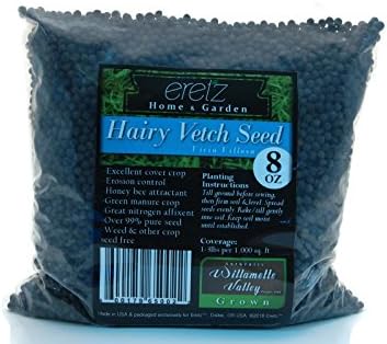 Hairy Vetch Legume Seed by Eretz - Willamette Valley, Oregon Grown (8oz)