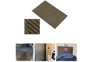 BSTFLEX Reinforced Exhaust Heat Shield Mat 12 Inch x 24 Inch with Adhesive Backed Resistant for wall behind grill 2000 Degrees High Temp Protection Material Thermal Barrier Blanket