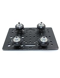 biqu Big Pórtico, placa de aleación de aluminio + Roldana de plástico con juego de rodamientos para impresora 3d