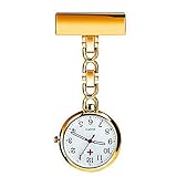 Powshop Nurse Lapel Pin Watch Hanging Medical Doctor Pocket Watch Pin-on Lapel Watch