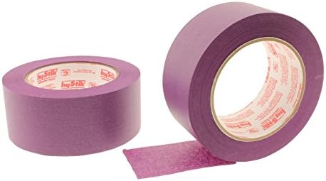 2x 2" x 60 yd Violet Purple Masking Tape 2 in PROFESSIONAL Grade High Tack Fine Painters Pin Stripping Edge Trim Multi Surface Tape - Easy Removal (48MM 1.88 inch)