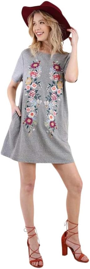 UmgeeBoho Fall/Winter Please! Embroidered French Terry Cover up by Day Dress by Night