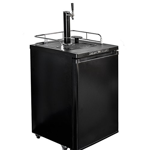 Smad Draft Beer Dispenser Single Tap Freestanding Keg Beer Cooler, Stainless Steel and Black - Thumbnail 2