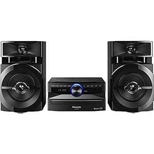 Panasonic Mini-systeem, 300 W, 2-weg luidspreker, woofer: 13 cm, CD-speler, CD-R/R W, Bluetooth, USB, 30 FM/15AM RDS…