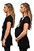 sofsy Soft-Touch Rayon Blend Tie Front Nursing & Maternity Fashion Top Black Large