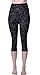 VIV Collection Plus Size Printed Brushed Capris (Shadowy Beauty)
