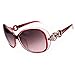 Fashion?Life Women Shades Oversized Eyewear Classic Designer Sunglasses UV400-Red