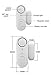 Fuers Security Window/Door Alarm Contacts,2-Pack,Battery Operated Wireless Burglar Alert Magnetic Sensor Alarm Easy Installation DIY Protection for Home, Garage,Apartment,Office,Kids Safety,Travel