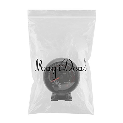 3.75" / 95mm Universal 0–8000 RPM Tachometer Gauge With LED Shift Light – 12V