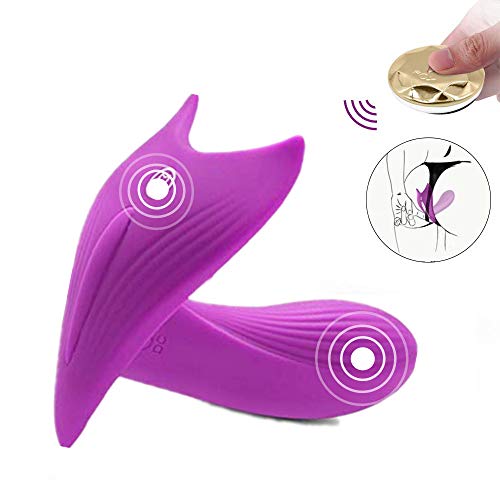 Wearable G Spot Vibrator Butterfly Vibrator Warm Up 10 Vibration Modes Rechargeable Wireless Remote Control Waterproof Clitoris Stimulator Sex Toys for Women and Couples