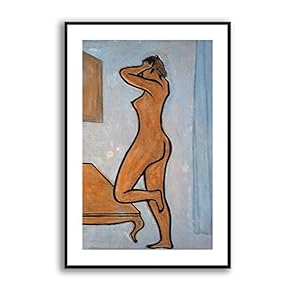 Framed Canvas Wall Art for Living Room, Bedroom Sexy Girls by Sanyu Canvas Prints for Modern Home Decoration Ready to Hang - 16"x24" inches