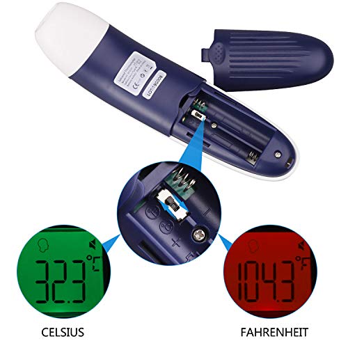 Johgee Baby Thermometer for Fever, Forehead and Ear Thermometer, Digital Medical Thermometer for Infants Kids Adults 5 Modes Digital Infrared Thermometer Professional Certification