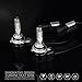 Alla Lighting 8400 Lumens Extremely Super Bright 6000K Xenon White High Power Mini 9012 HIR2 LED Headlight Bulbs Conversion Kits Headlamps with Turbine Heating - 2 Years Warranty
