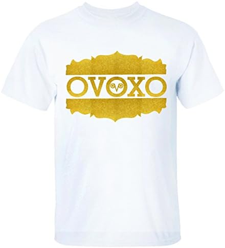 GEKK Men's Drake OVOXO Cool Logo Graphic T Shirt white M