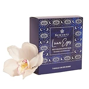 Luna-Eyes-Self-Heating-Eye-Masks-Box-Of-7 7 Luna Eyes Self-Heating Eye Mask, Box of 7, Heated Eye Mask, Lavender, Improve Sleep, Soothing Sleep Mask