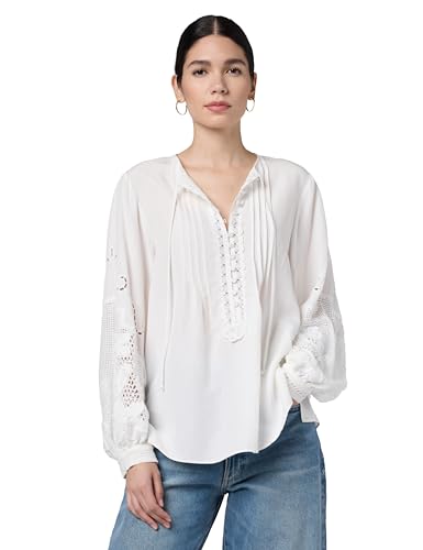 Kobi Halperin Womens's Juni Blouse, Ivory, Large