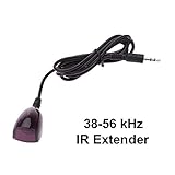Inteset 38-56 kHz Wideband Infrared (IR) Receiver Extender Cable for Cable Boxes, DVR's & STB's. Check Compatibility.