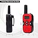 UOKOO Kids Walkie Talkies, 22 Channel FRS/GMRS 2 Way Radio 2 miles (up to 3.7 Miles) UHF Handheld Walkie Talkies for Kids (1 Pair) Red
