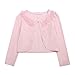 Acecharming Girls' Shrug Sweaters Long Sleeve Lace Bolero Cardigan Shrug Button Closure Bolero Dress Cover Up for 2-10 Years