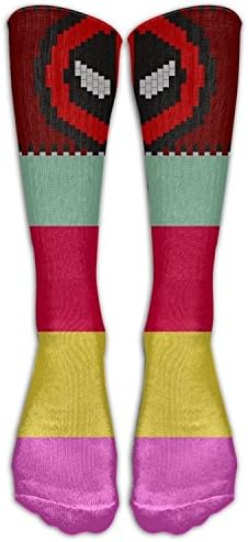ZHOULO Deadpool Medium Knee High Socks Cable Long Boot Stocking Sock