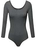 FPT Womens Basic 3/4 Sleeve Scoopneck Bodysuit