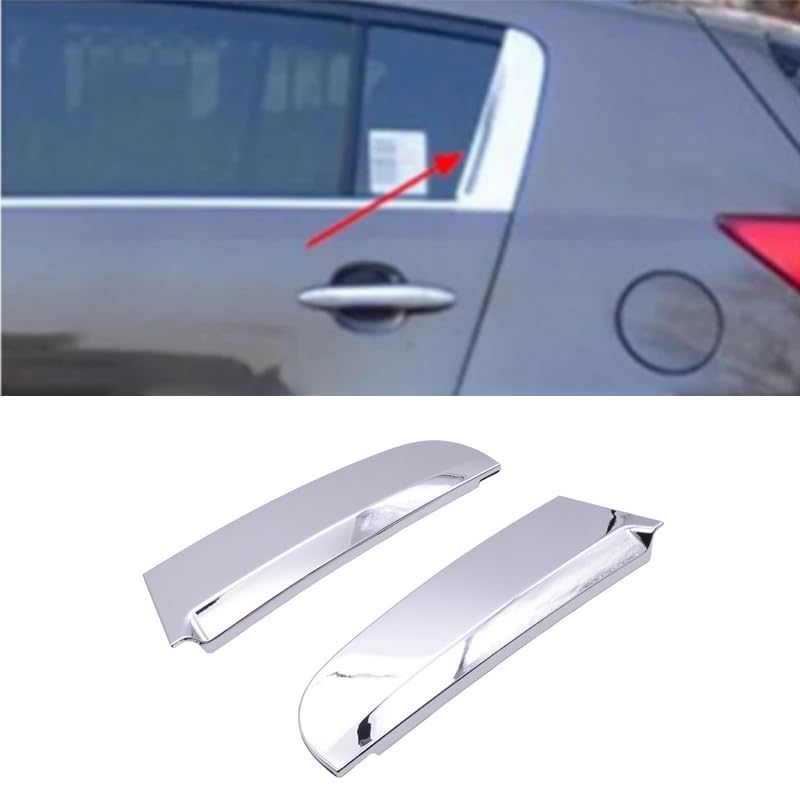 Photo 1 of Cakievro Car Rear Triangular Window Trim Cover Door Belt Chrome C Pillar Cover For KIA Sportage 2011-2016 832703W010 832803W010 (Right-832803W010)