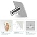 Eipihon 4 Pack Upgraded No Drilling Waterproof and Rustproof Stainless Steel Self Adhesive Hooks for Kitchens, Bathrooms, Lavatories, Closets, Office and so on