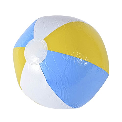 Newcomdigi 12inch Rainbow Beach Balls Multi Color Beach Balls Inflatable Beach Ball(12pcs) - Thumbnail 5
