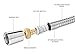 Aidodo Shower Hose, Fivanus (8 Ft) (96 Inches) (2.45 Meters) Extra Long Chrome Handheld Shower Head Hose with Brass Coupler.