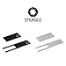 STEAGLE Two Pack (Black Silver) Premium Laptop Webcam Cover [2nd Generation] for your privacy - compatible with Macbook Surface Laptop PC